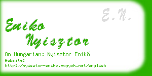eniko nyisztor business card